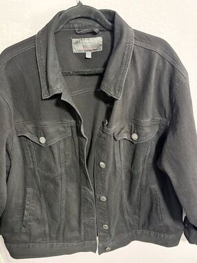 torrid Black Denim Jean Jacket with Button Front